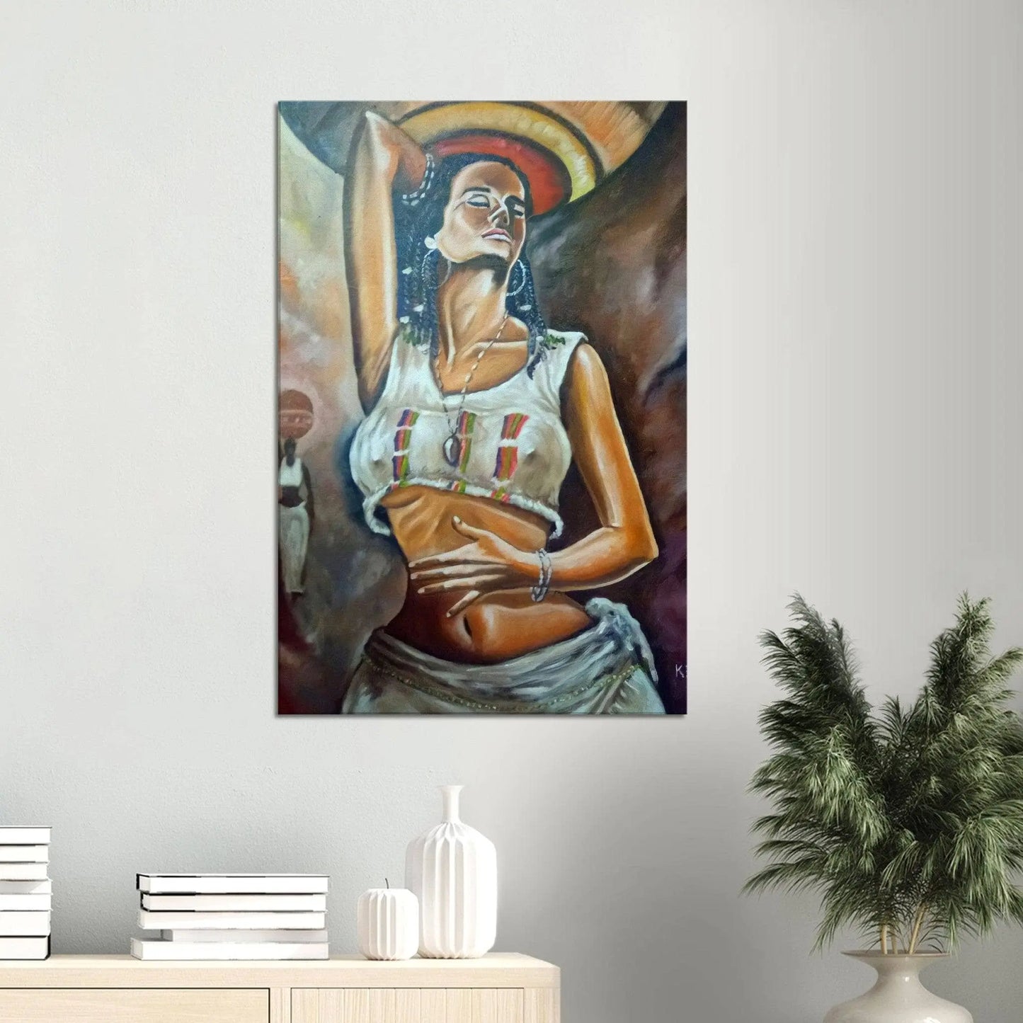 Milk maid | African canvas art| Gelato