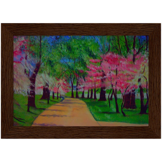 The Garden Path- Premium Matte Paper Wooden Framed Poster Gelato